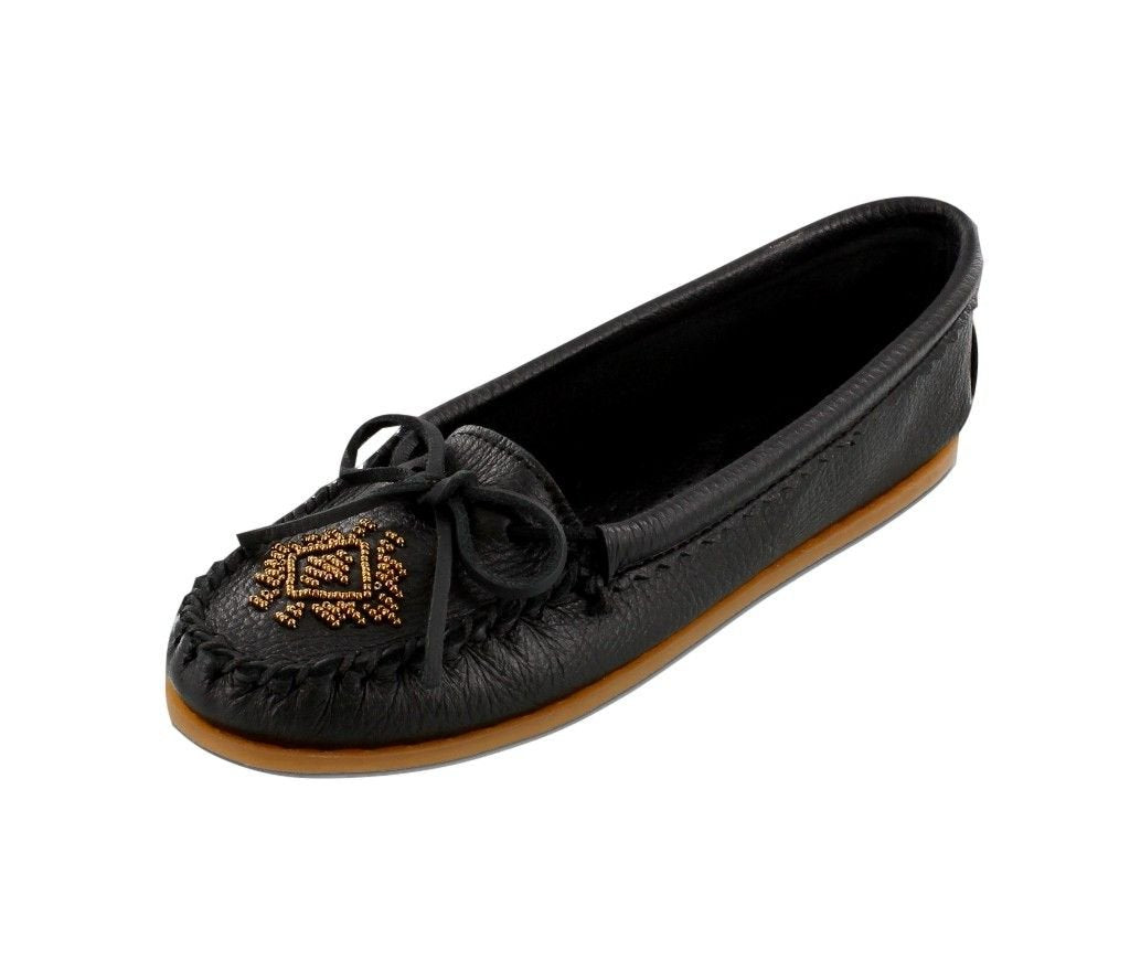 Minnetonka Damen Deerskin Beaded MocMokassin