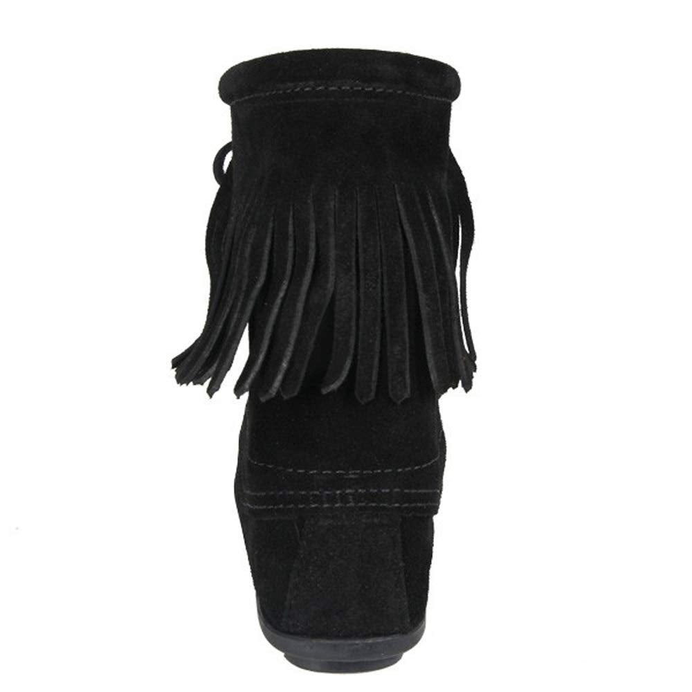 Minnetonka Damen Mokassin Black, Größe:37