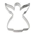Zenker Ausstecher Engel Patisserie, Weihnachtsausstecher für Plätzchen, Ausstechform für Kekse und Fondant, hochwertiger Keksausstecher, Küchenhelfer aus Weißblech, Farbe: silber