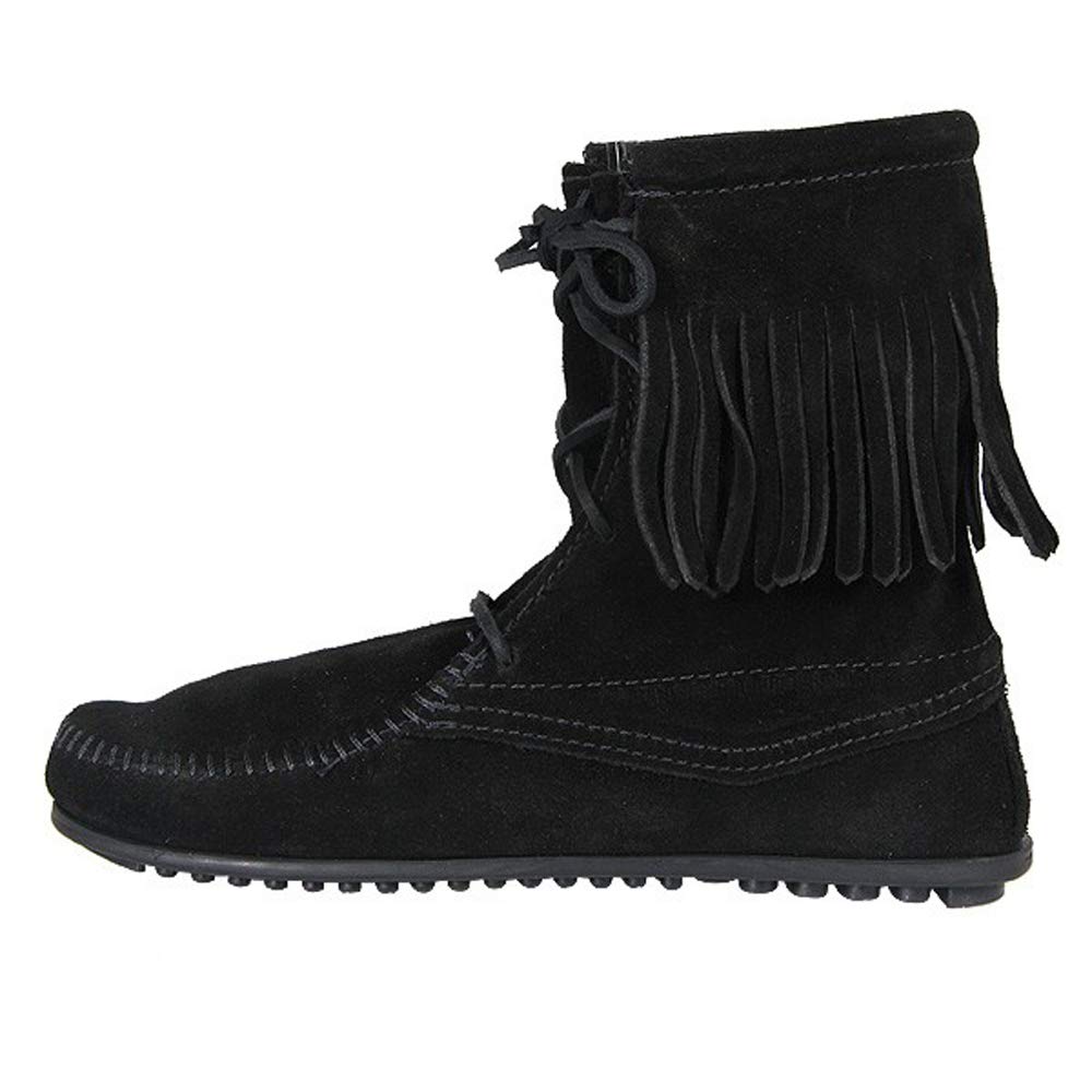 Minnetonka Damen Mokassin Black, Größe:37
