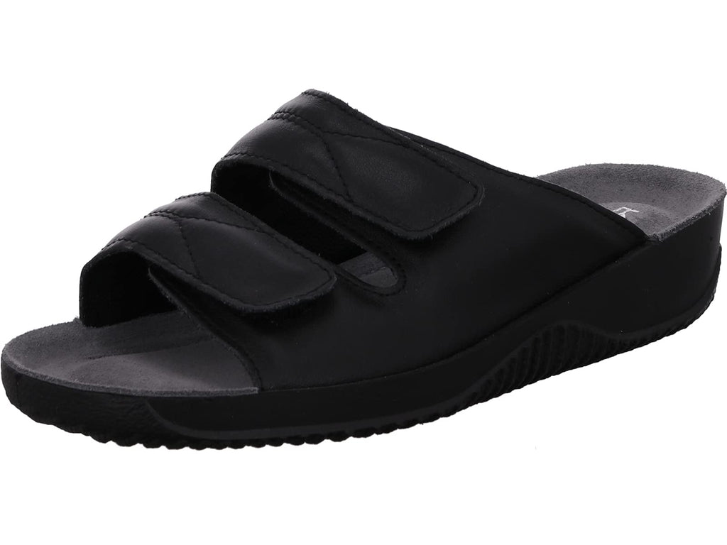 Rohde Soltau-40 - Damen Pantolette aus Velour-Leder