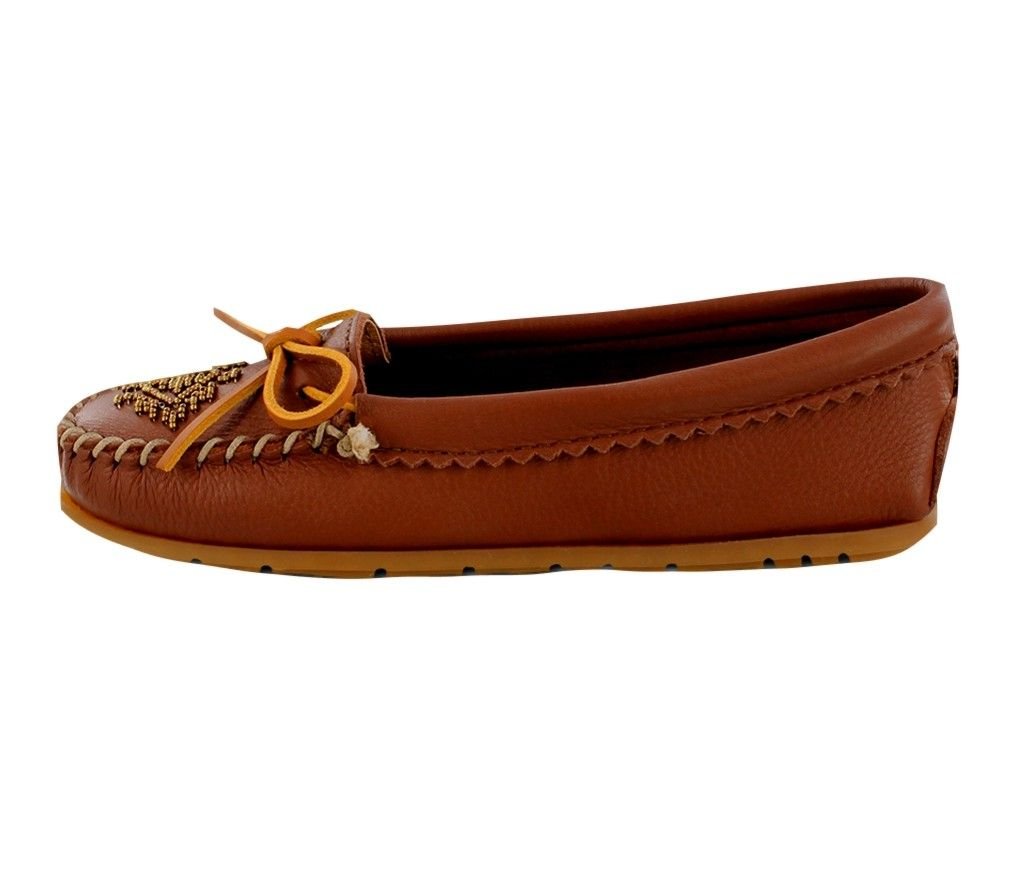 Minnetonka Damen Deerskin Beaded MocMokassin
