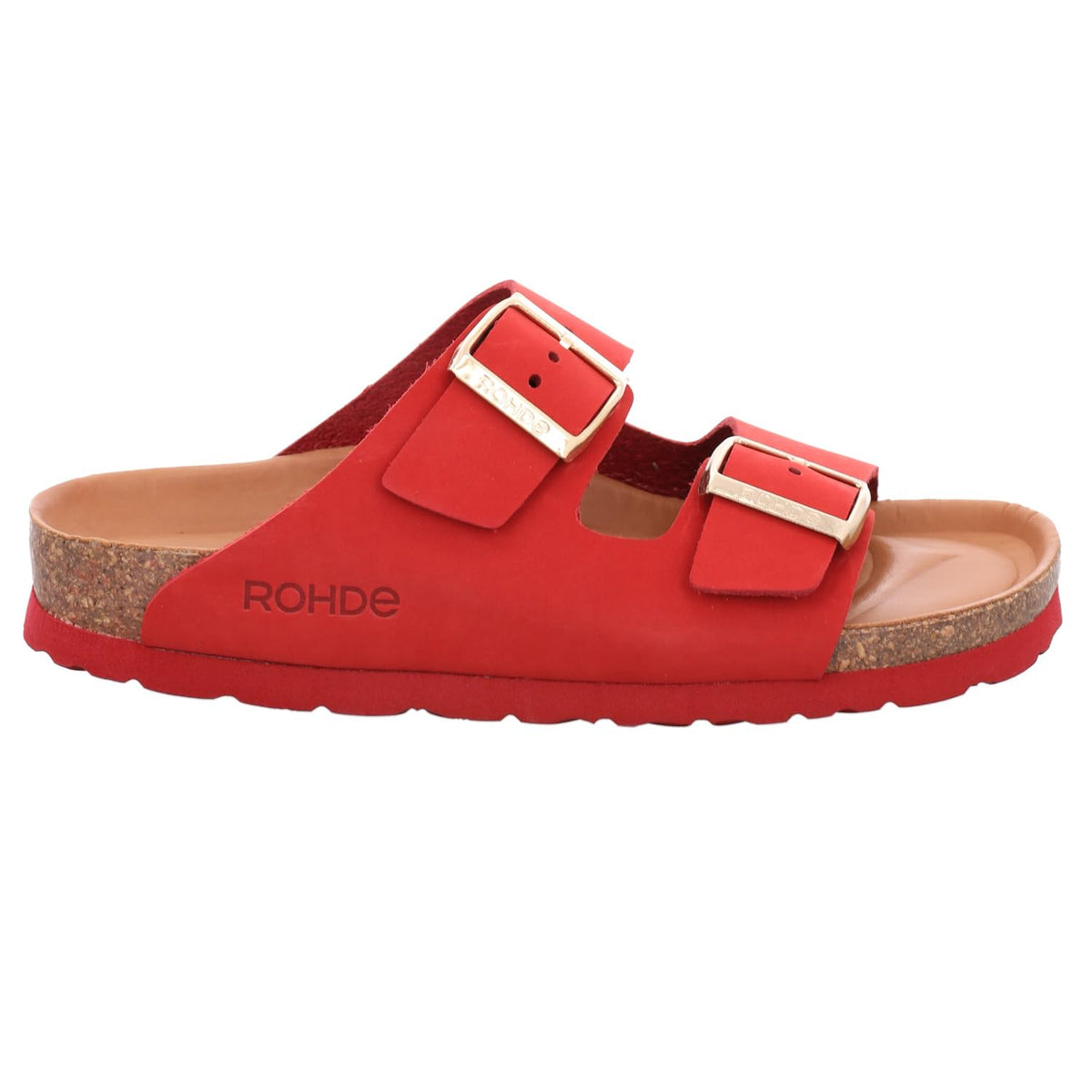 Rohde Damen Alba Pantoletten, 43 Cherry, 38 EU