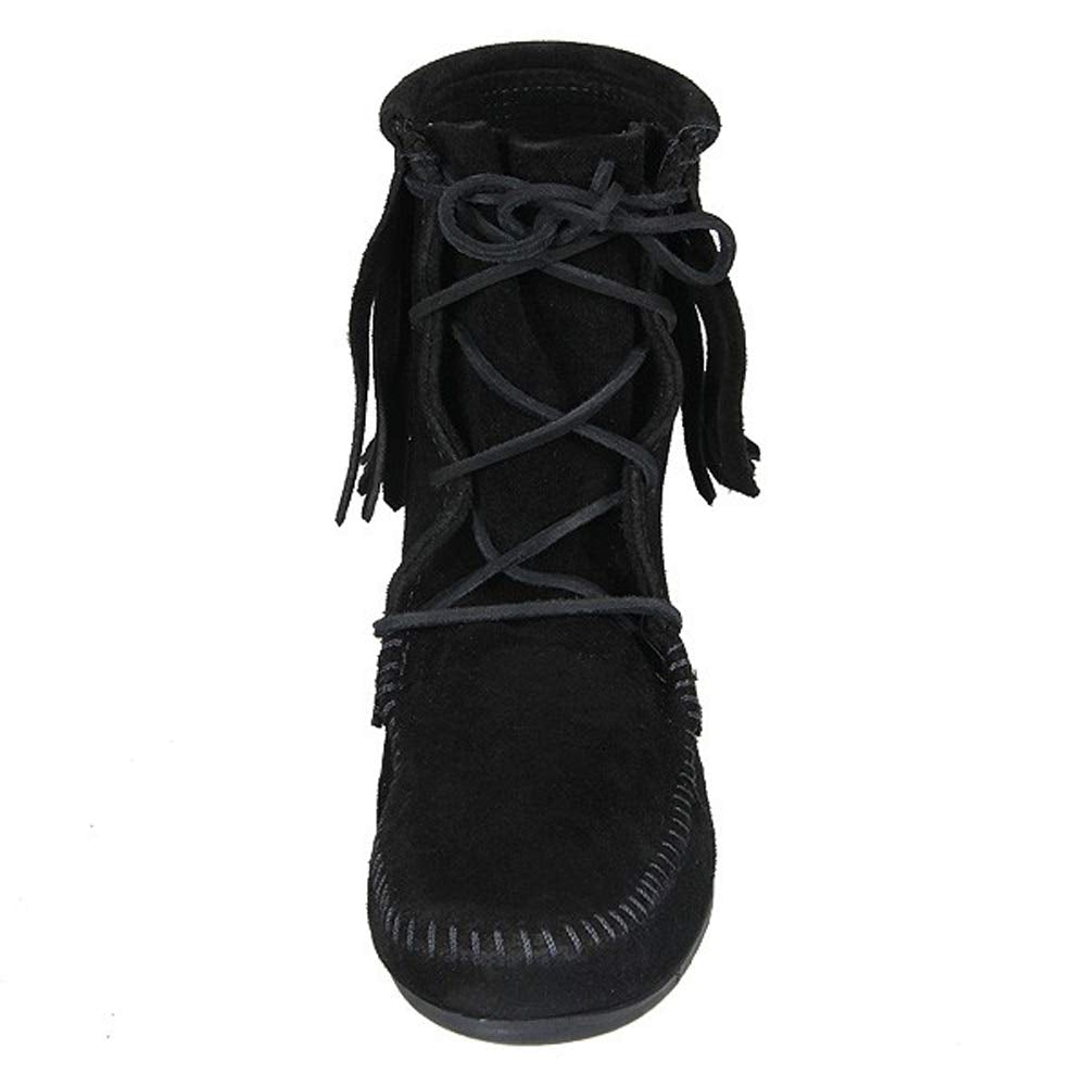 Minnetonka Damen Mokassin Black, Größe:37