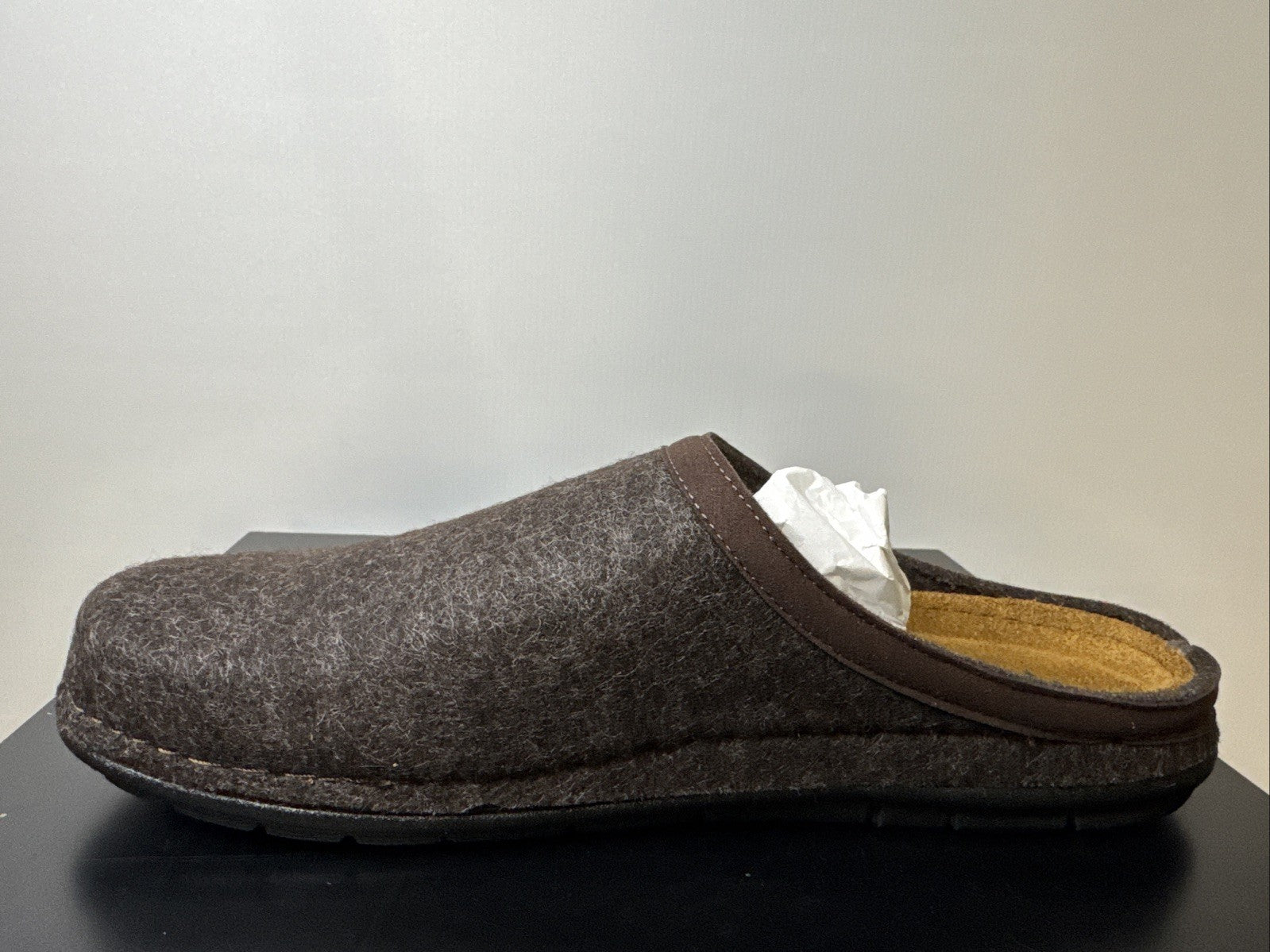Rohde Herren Filz Pantolette Gr. 45 Mocca Pantoffel 6740