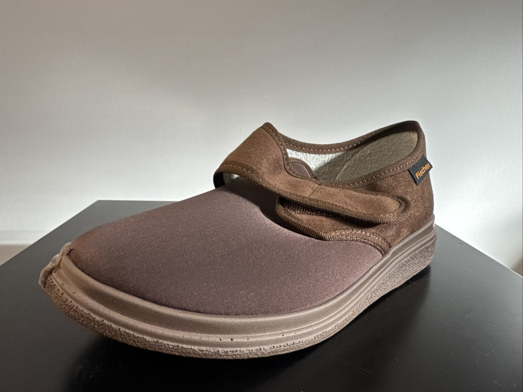 Fischer Markenschuh Herren Pantoffel Gr. 37 Halbschuh Braun