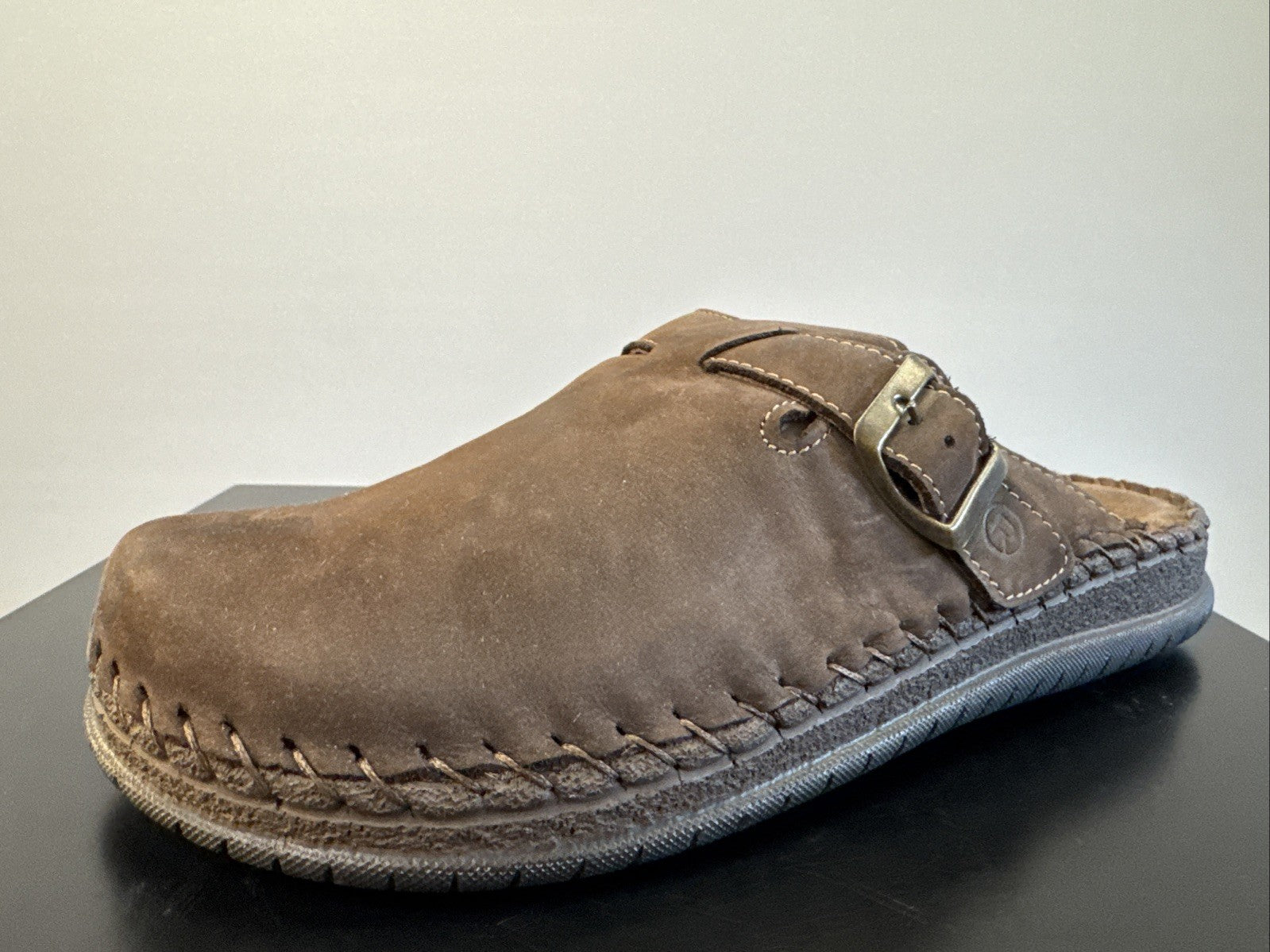 Rohde Herren Pantolette Gr. 41 Mocca Nebuk Pantoffel  6794