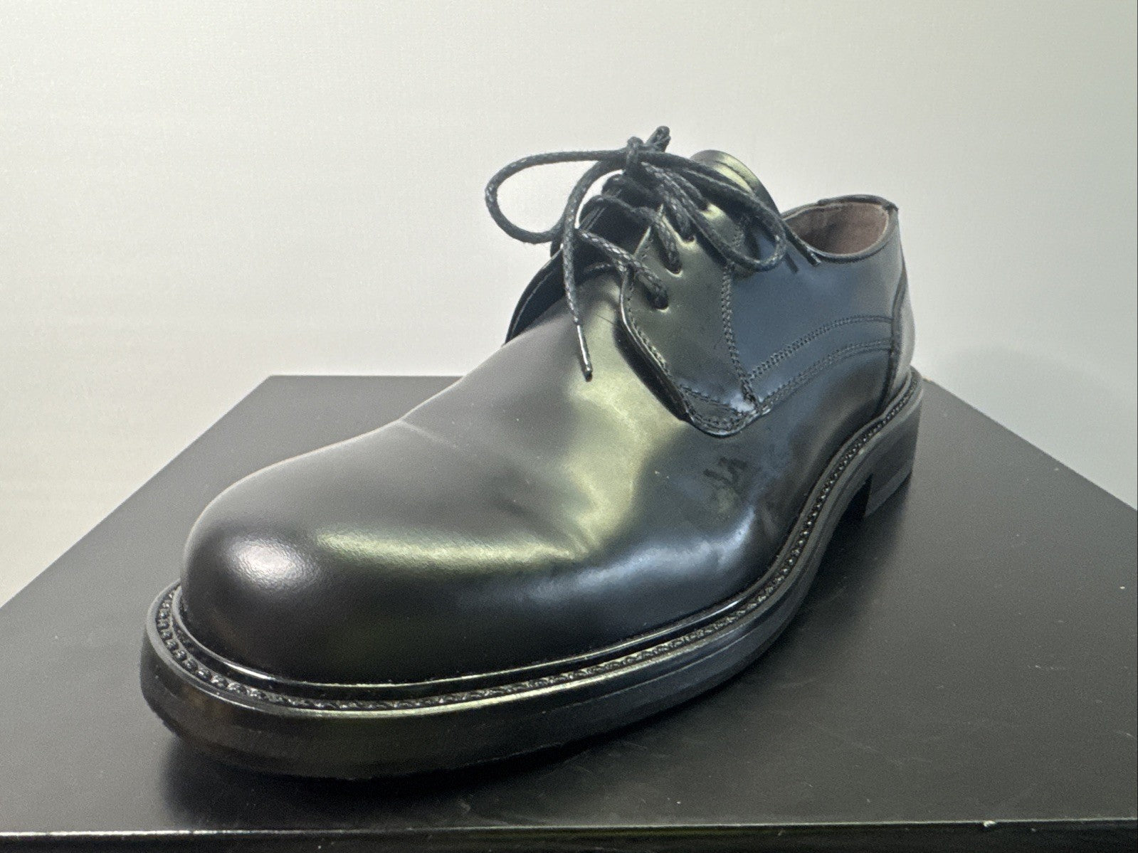 Lord Exzellent Herrenschuh Gr. 7.5 41 Leder Schwarz