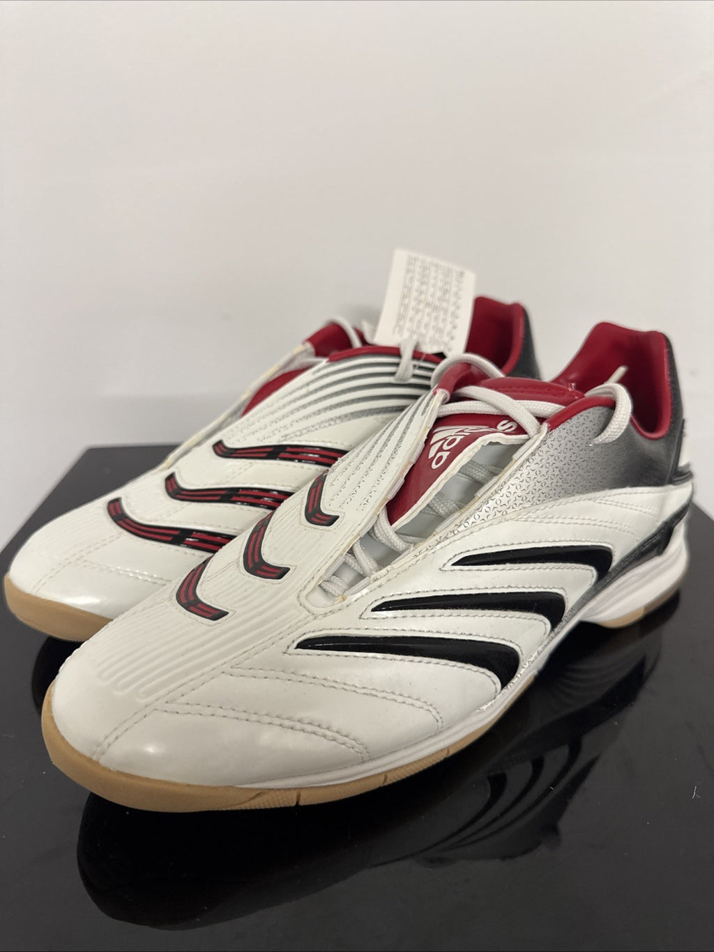 Vintage Adidas Predator Absolado 2006 weiß rot Turnschuhe EUR 45 1/3 UK 10.5