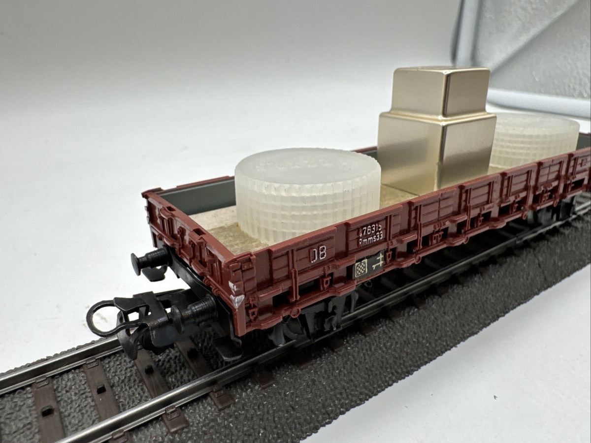 Märklin H0 4607 313/1 Güterwagen Rungenwagen mit Beladung  Rmms DB