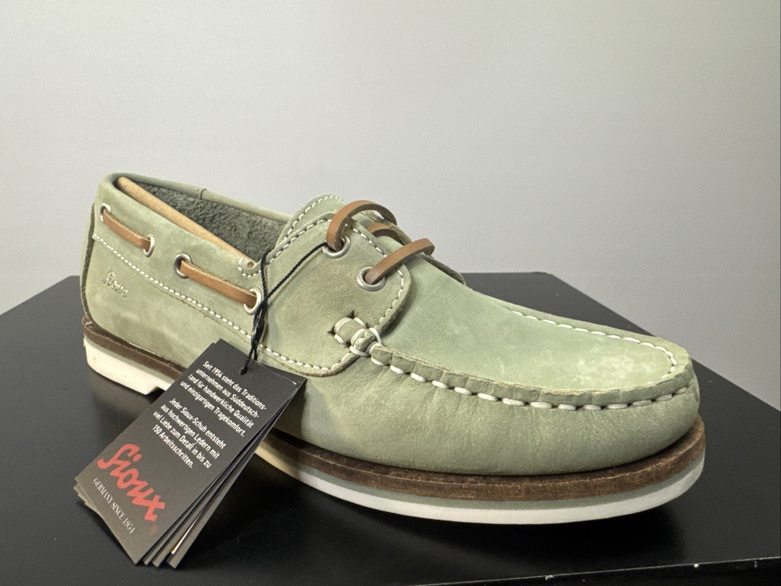 Sioux Damenschuhe Gr. 36 Nakimba-700 Mokassin Velour/Nubuk Schnürschuhe