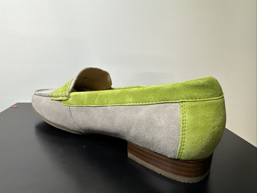 Sioux Corbina Slipper Gr. 4,5 Grau Damenschuhe Leder