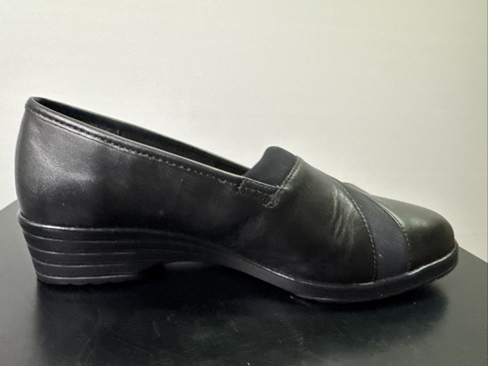 Jana Pumps  Gr. 4,5 Leder Schwarz Damen 