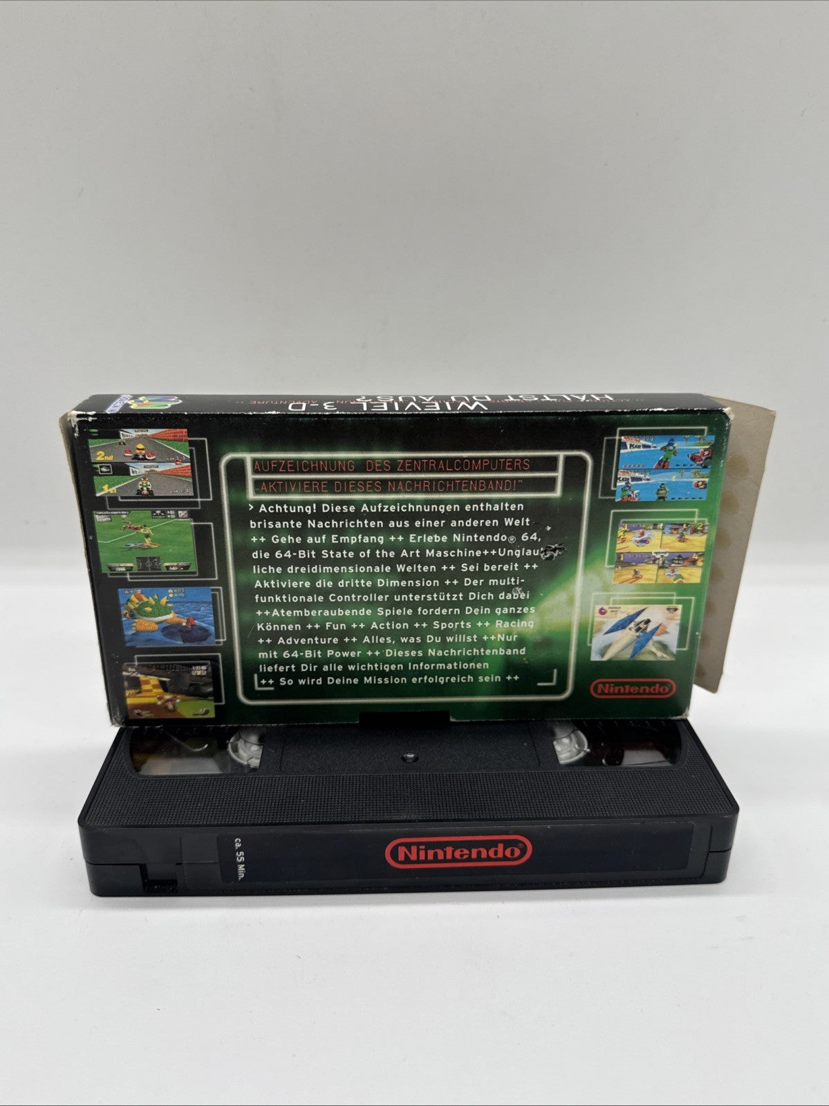 Nintendo 64 Promo VHS | N64 | 'Wie viel 3-D hälst du aus?' inkl. Schuber [GUT]