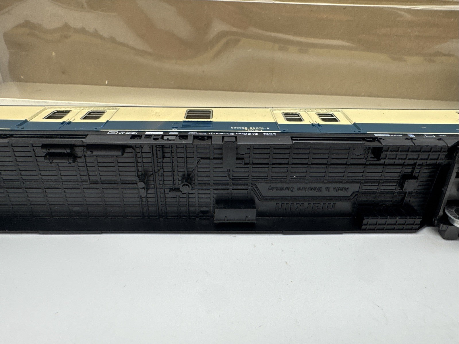 Märklin H0 AC 4157 Bahnpostwagen / Post mrz / DB / OVP blau Top Zustand