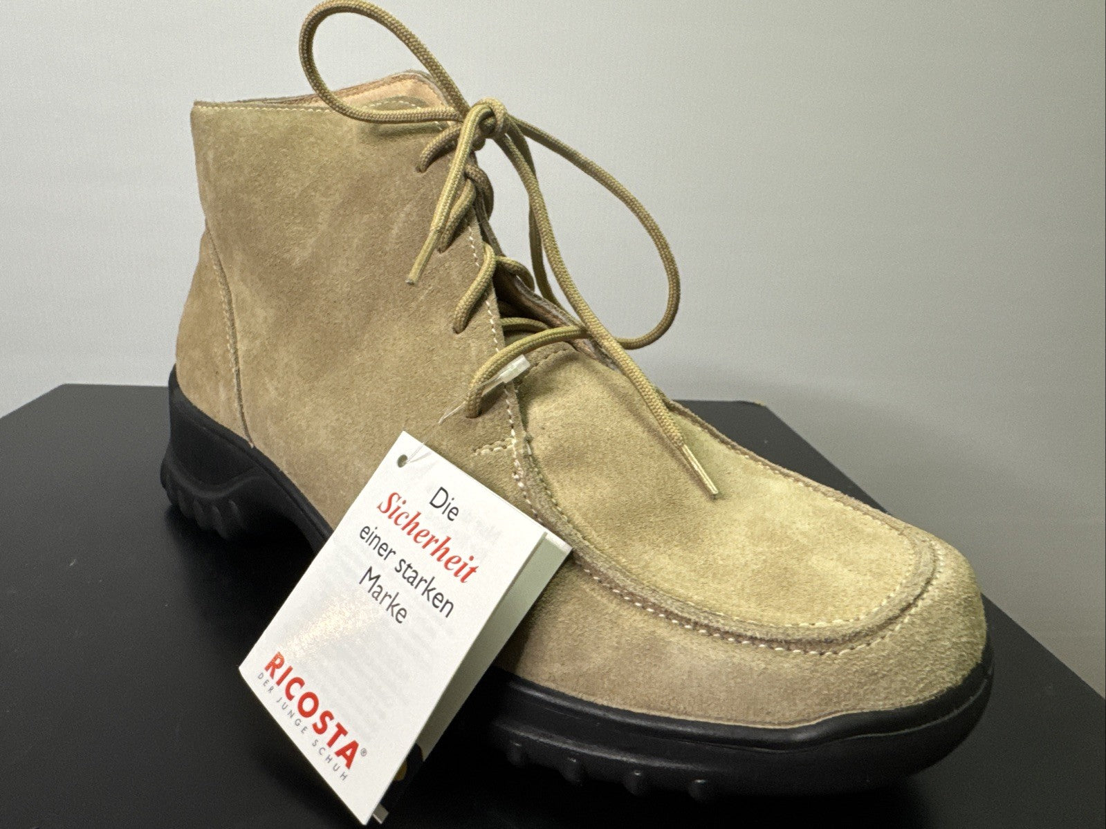 Ricosta Stiefel Gr. 37 Damen Beige Leder 