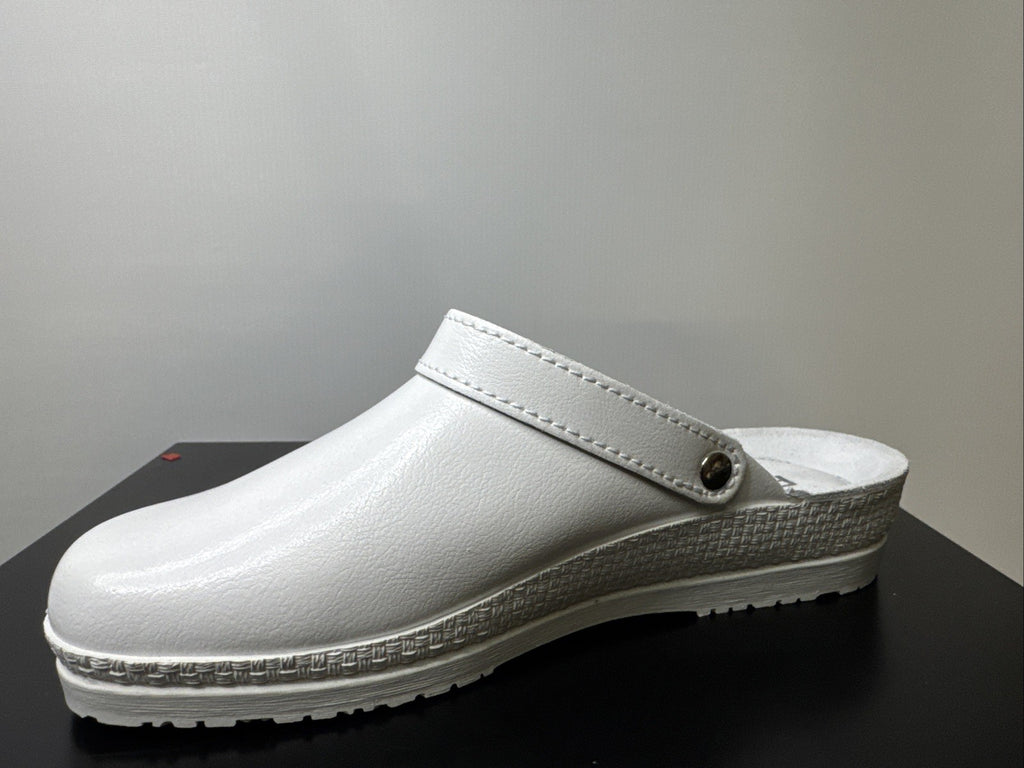 Rohde Herren Pantolette Gr. 39 Weiß Pantoffel 1518