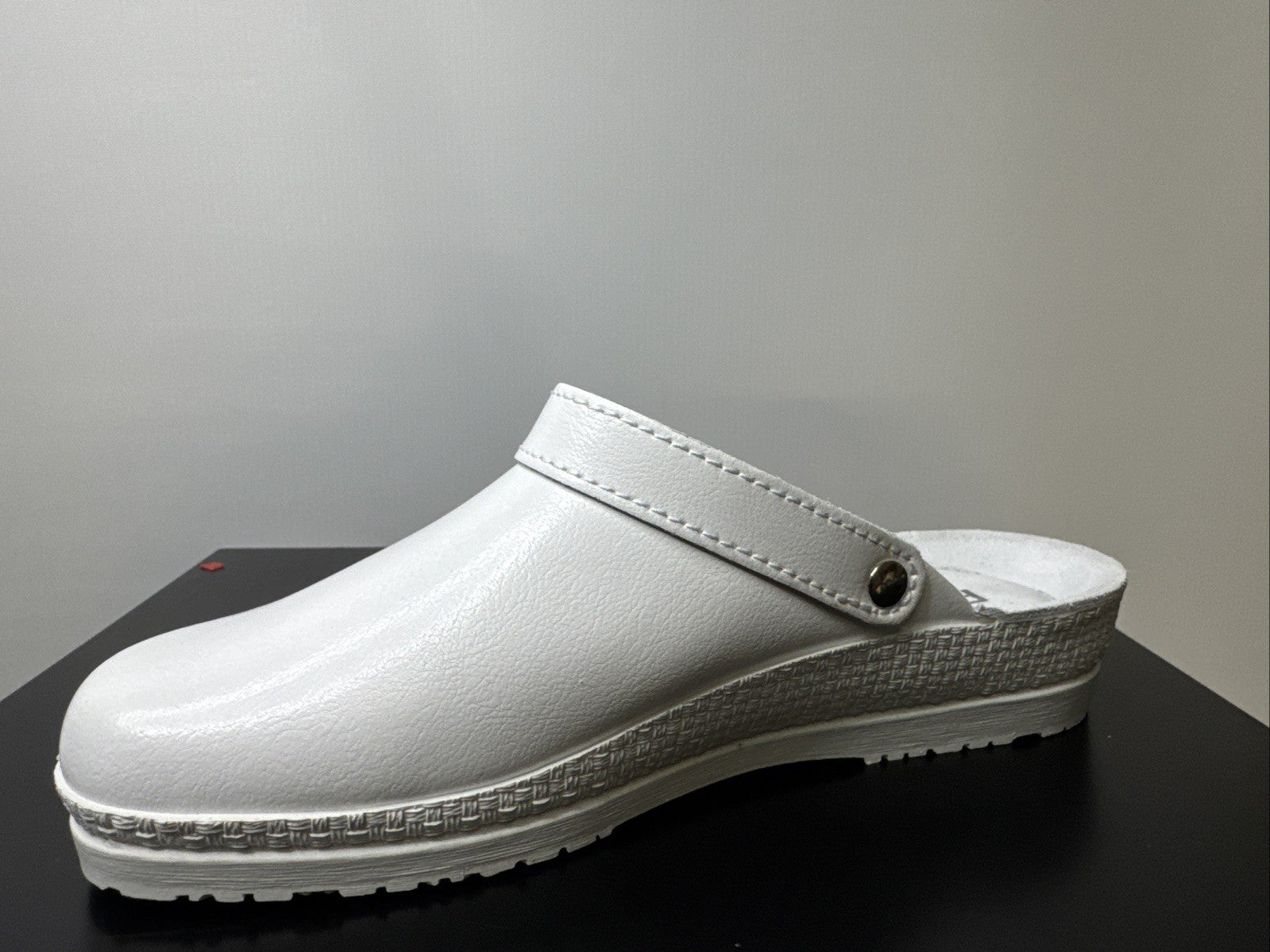 Rohde Herren Pantolette Gr. 39 Weiß Pantoffel 1518