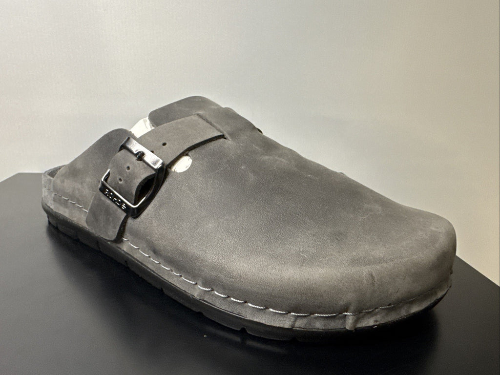 Rohde Herren Pantolette Gr. 39 Anthrazit Pantoffel  Schuhweite G 6743