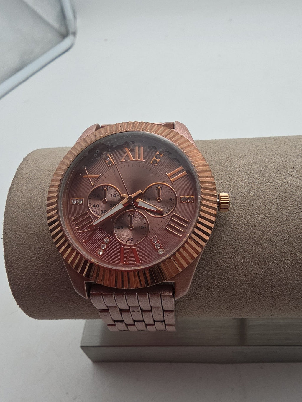 Bruciati BB001 Damen Uhr Roségold Edelstahl Quarz Chronograph Look