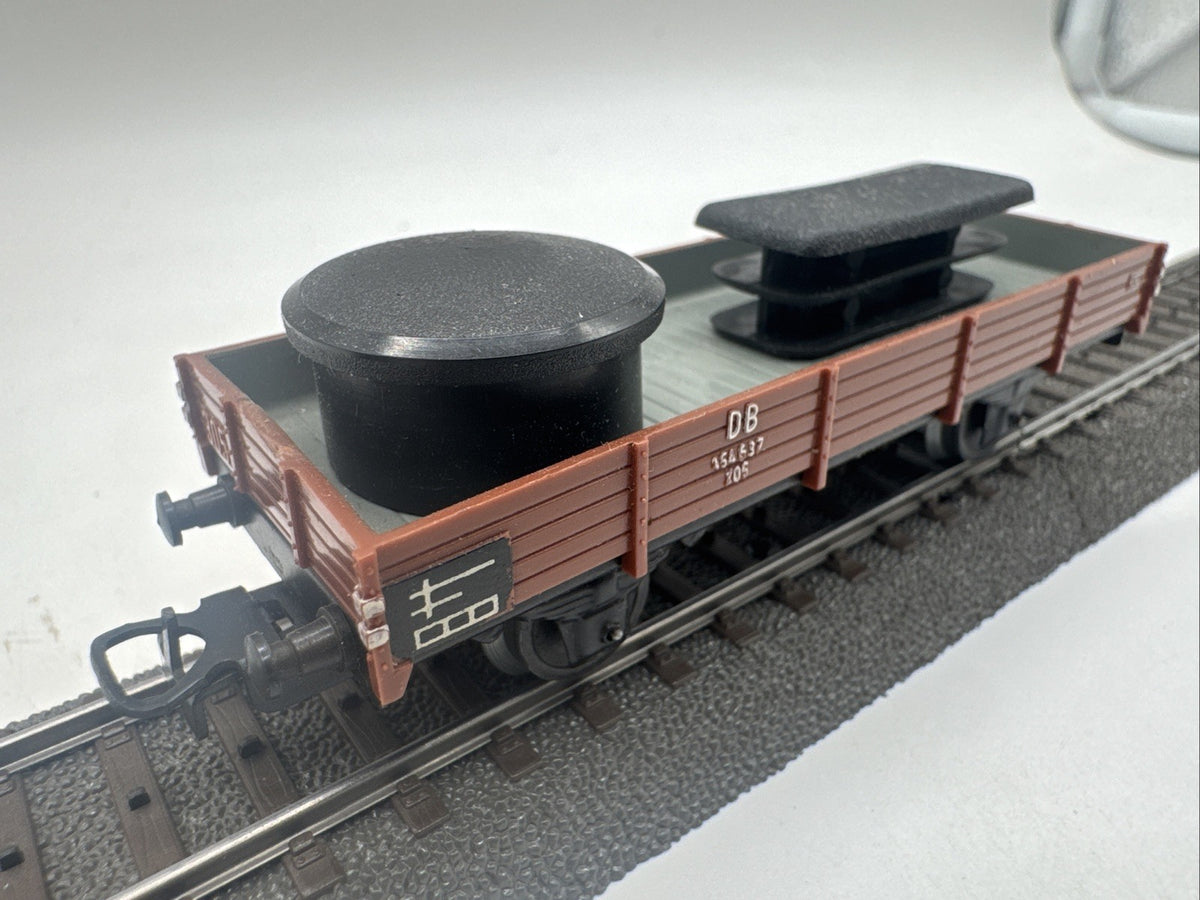 Märklin 4503 H0 Niederbordwagen 464 637 , DB Beladen