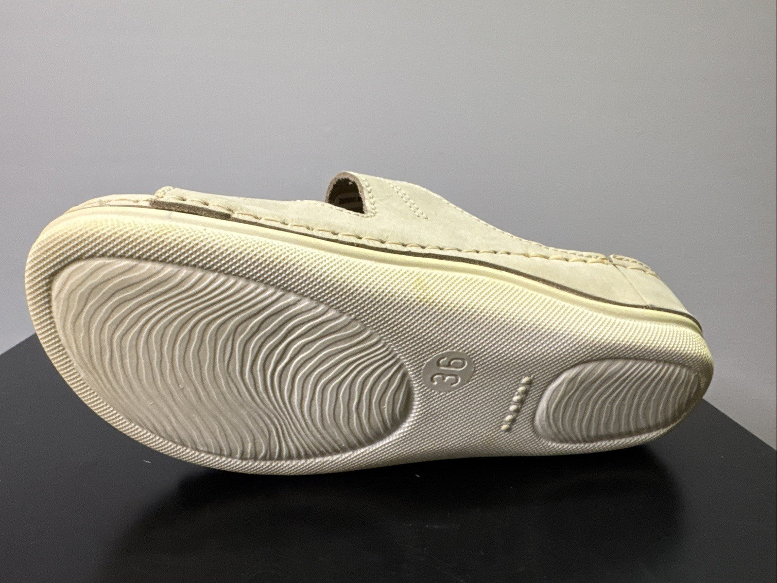 Jana Slipper Gr. 36 Damen Slip On Leder Weiß