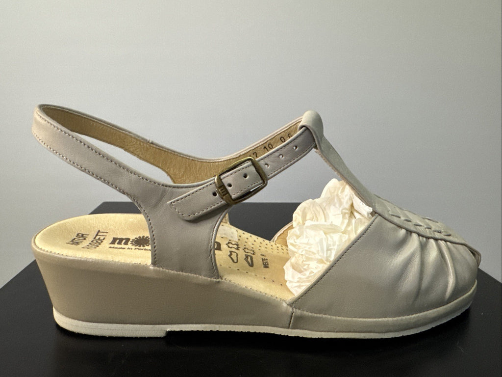 Rohde Sandalette Gr. 8,5 Damen Beige Leder