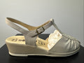 Rohde Sandalette Gr. 8,5 Damen Beige Leder