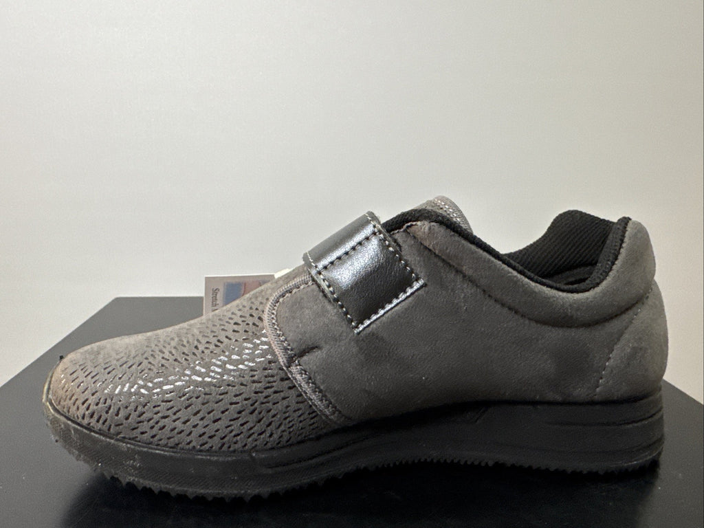 Fischer Markenschuh Gr. 39 Damen Halbschuh Grau Leder