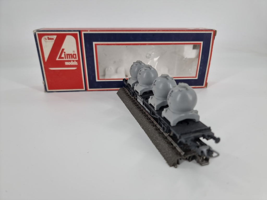 Lima H0 302841 Behältertragwagen DB mit 4 Kugelcon. in OVP