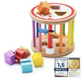 All Kids United Baby Lernspielzeug Sortierspiel Holzformen-Rollensortierwürfel 