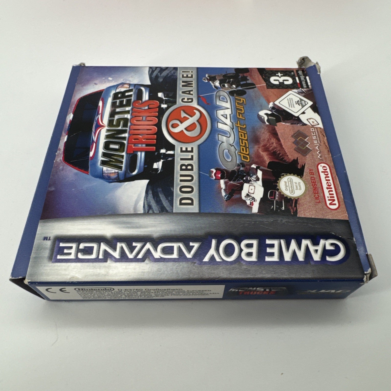 2 Games in 1: Monster Trucks + Quad Desert Fury (Nintendo Game Boy Advance)