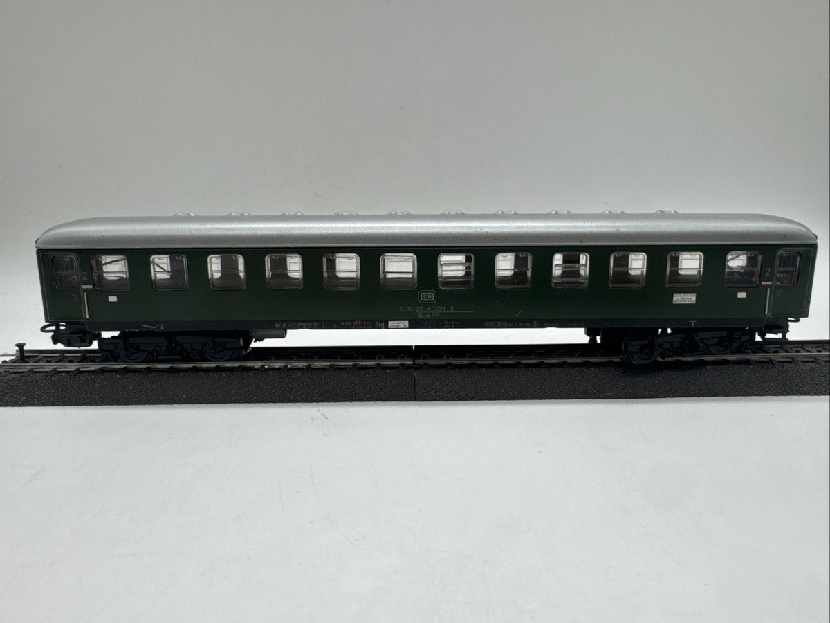 Märklin H0 Personenwagen D-Zug Wagen DB 2.Kl.  51 80 22 40224-3 Beleuchtet #374