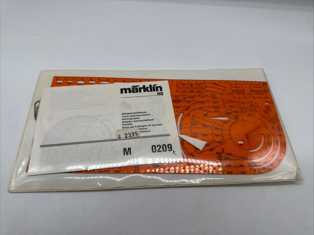 Märklin Gleisplan Schablone 0209 Anleitung 1:10 H0 M-Gleis