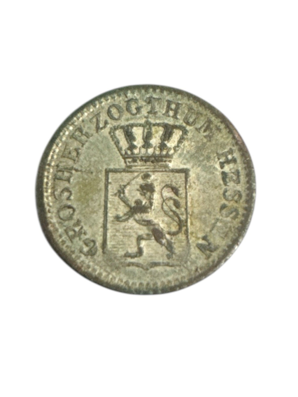Altdeutschland - Hessen-Darmstadt 1 Kreuzer 1848 Silber 0.83g, ø 14mm