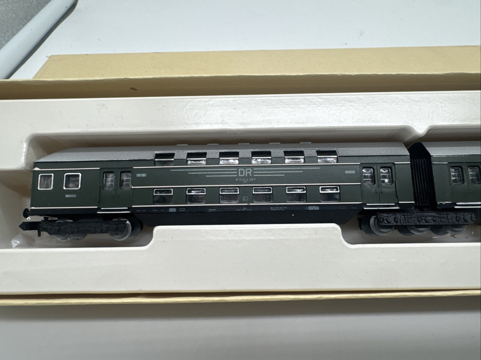 PIKO 4-tlg. Doppelstockwagen Doppelstockzug 50-50-26-14 DR 5/4136 Spur N OVP