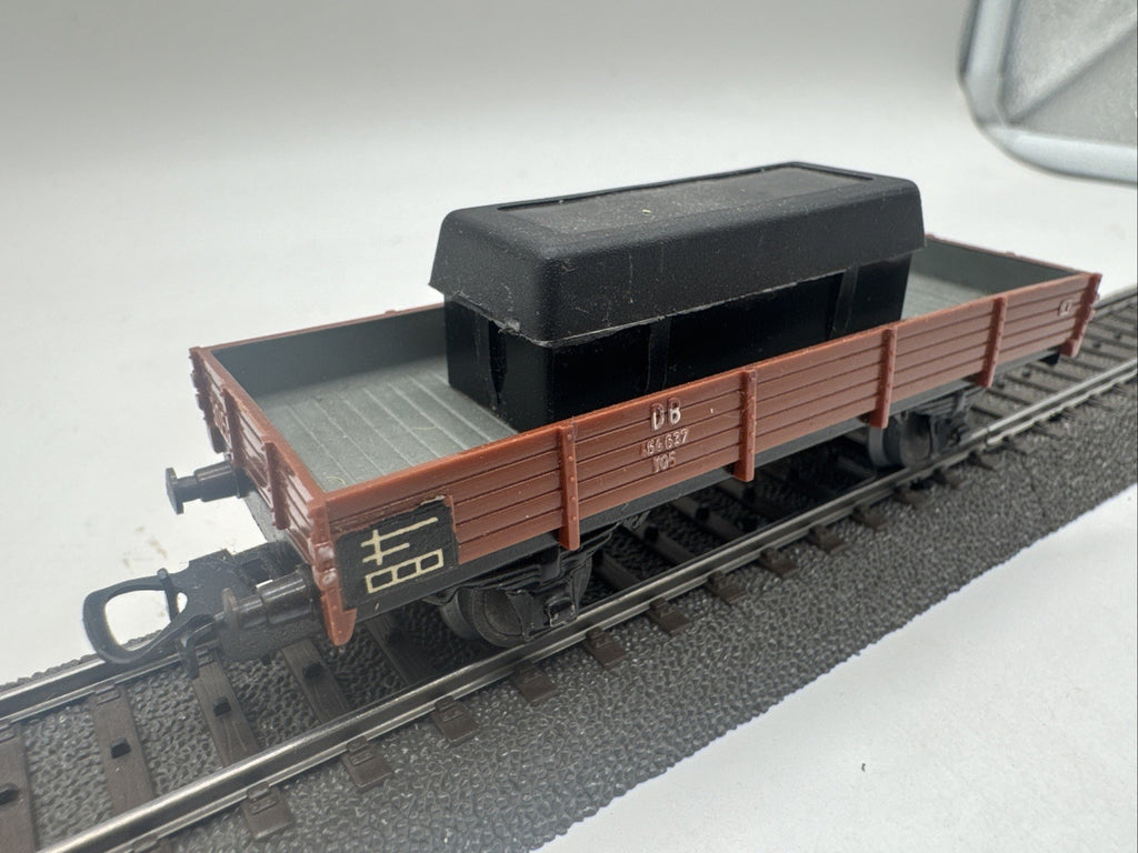 Märklin 4503 H0 Niederbordwagen 464 637 , DB Beladen