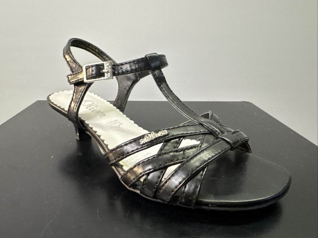 S Oliver Sandalette Gr. 36 Schwarz 