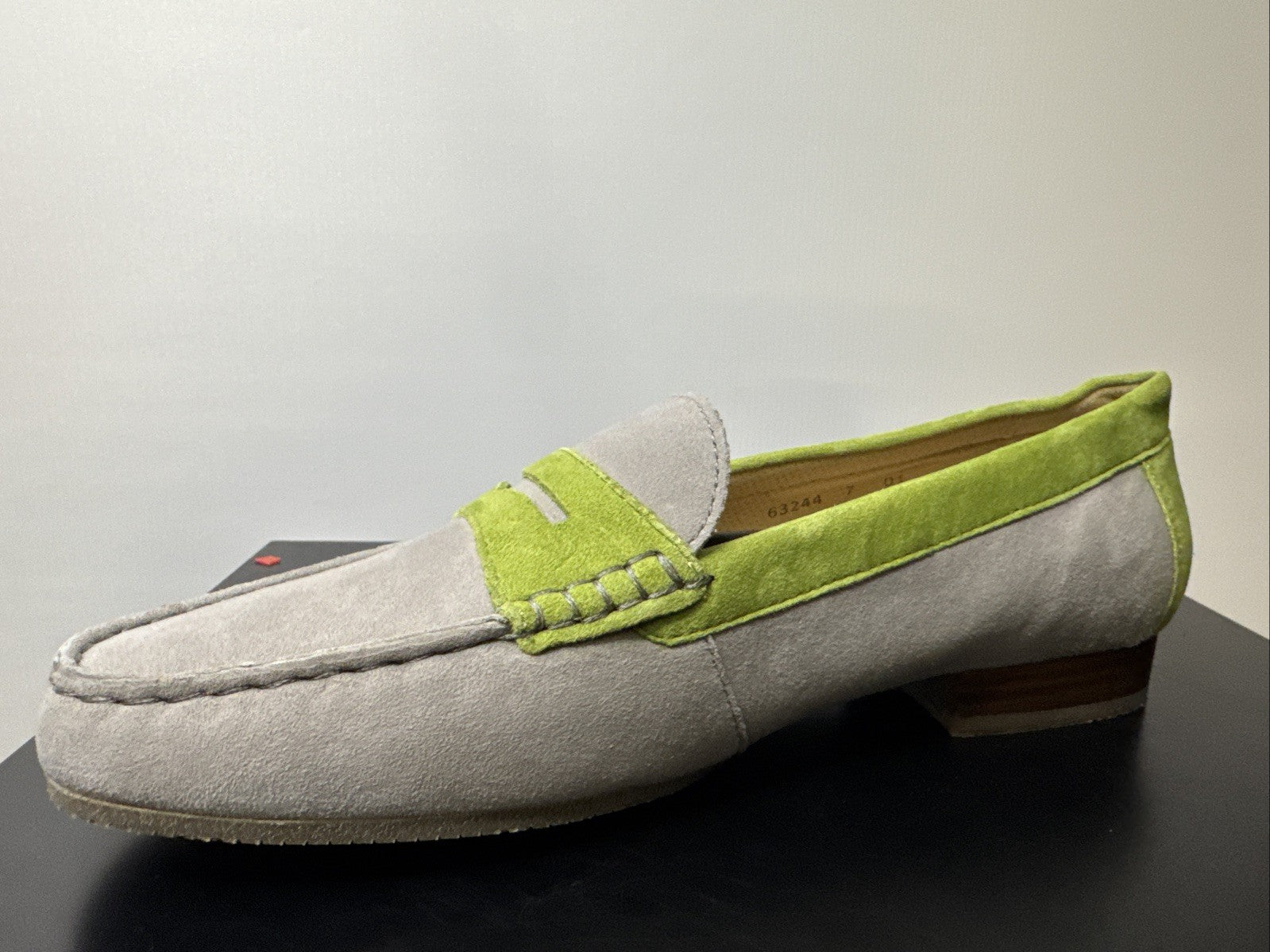 Sioux Corbina Slipper Gr. 4,5 Grau Damenschuhe Leder