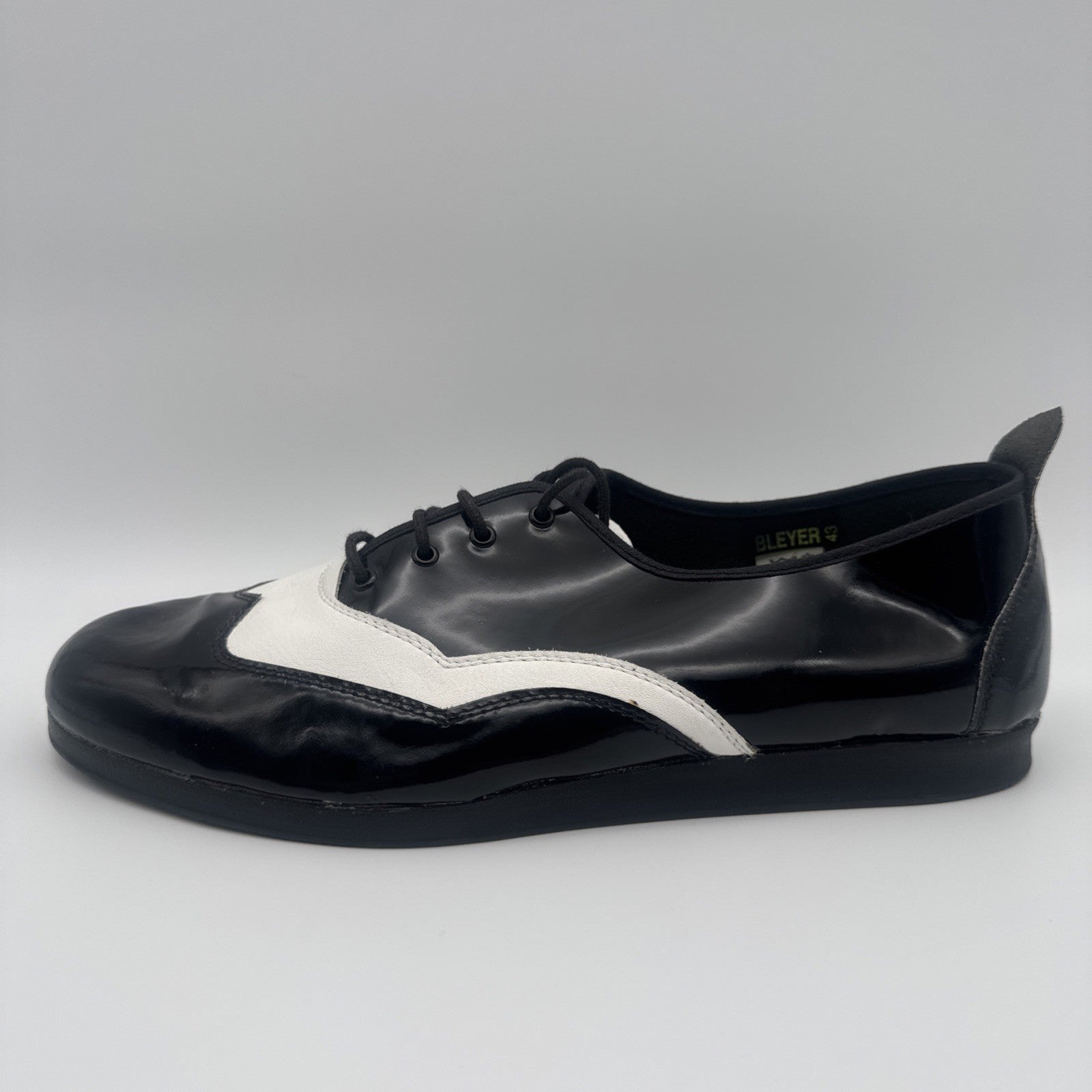 Bleyer Tanzschuhe 7130 schwarz/weiß Leder ~ Boogie  Woogie Swing Charleston