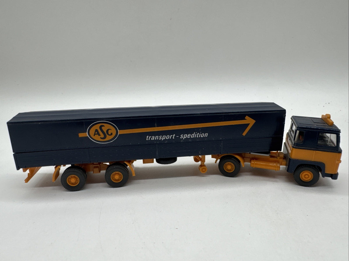 Wiking Lastzug Scania 110 ASG 646/1 Modell LKW 1:87 transport Spedition #646