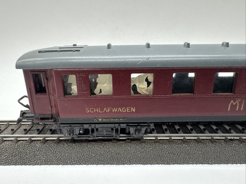 Piko H0 Schlafwagen MITROPA Personenwagen DR dunkelrot 1:87 #62