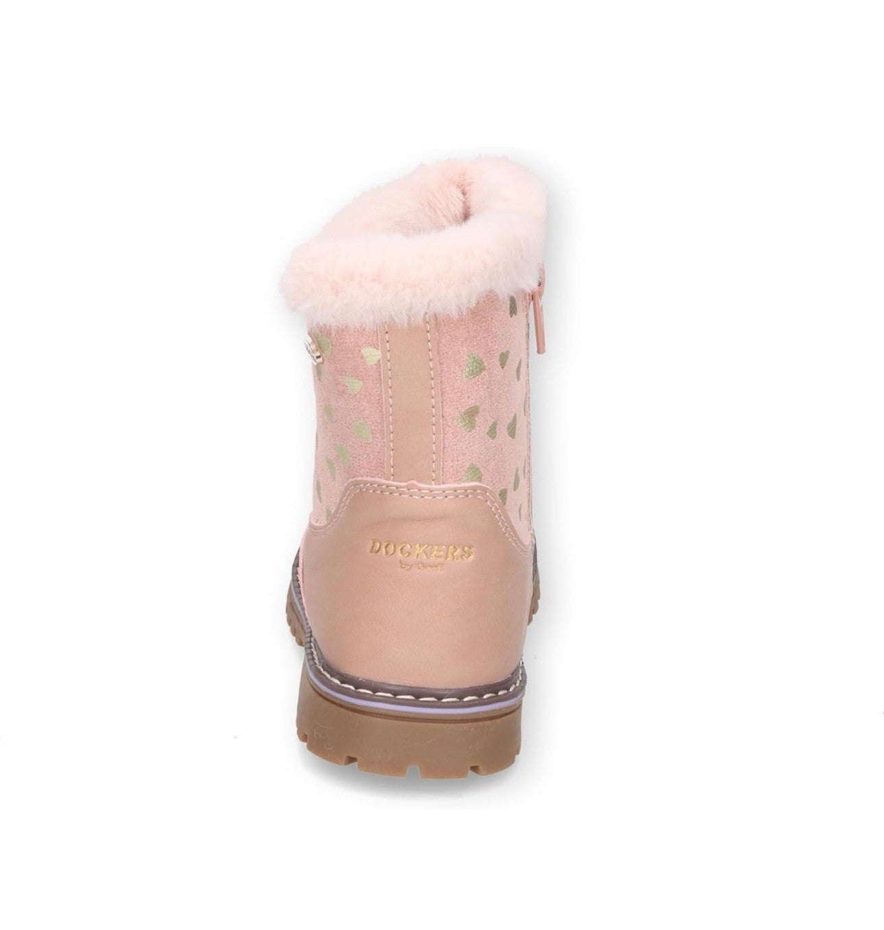 Dockers Wildleder Mädchen Winterstiefel Gr.28 Rosa Mit Herzen Gefüttert