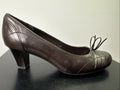 Jana Pumps  Gr. 6,5 Leder Braun Damen Absatzschuh