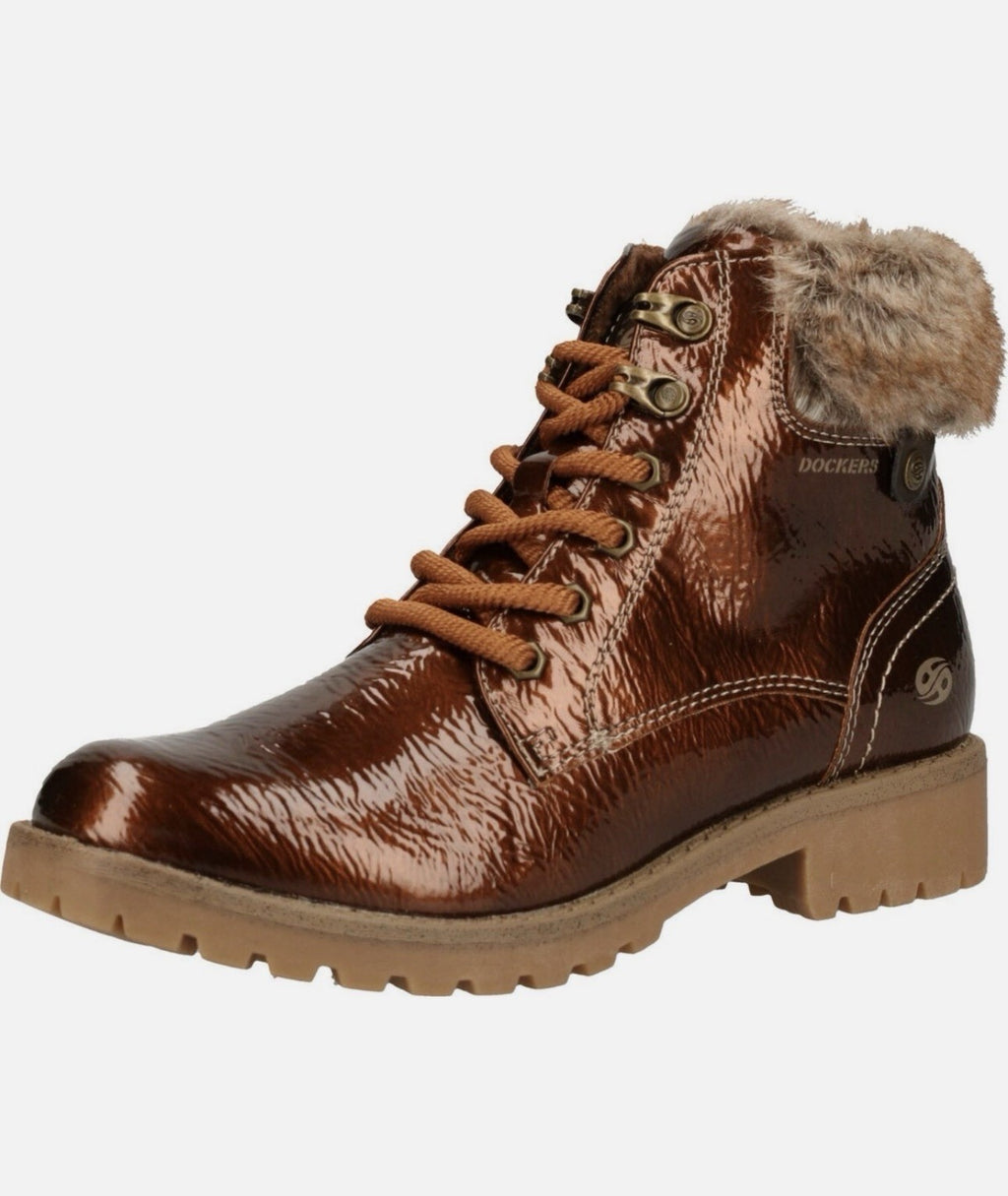 Dockers by Gerli Damen Stiefel Gr.37 Schnürstiefelette Boots Stiefelette