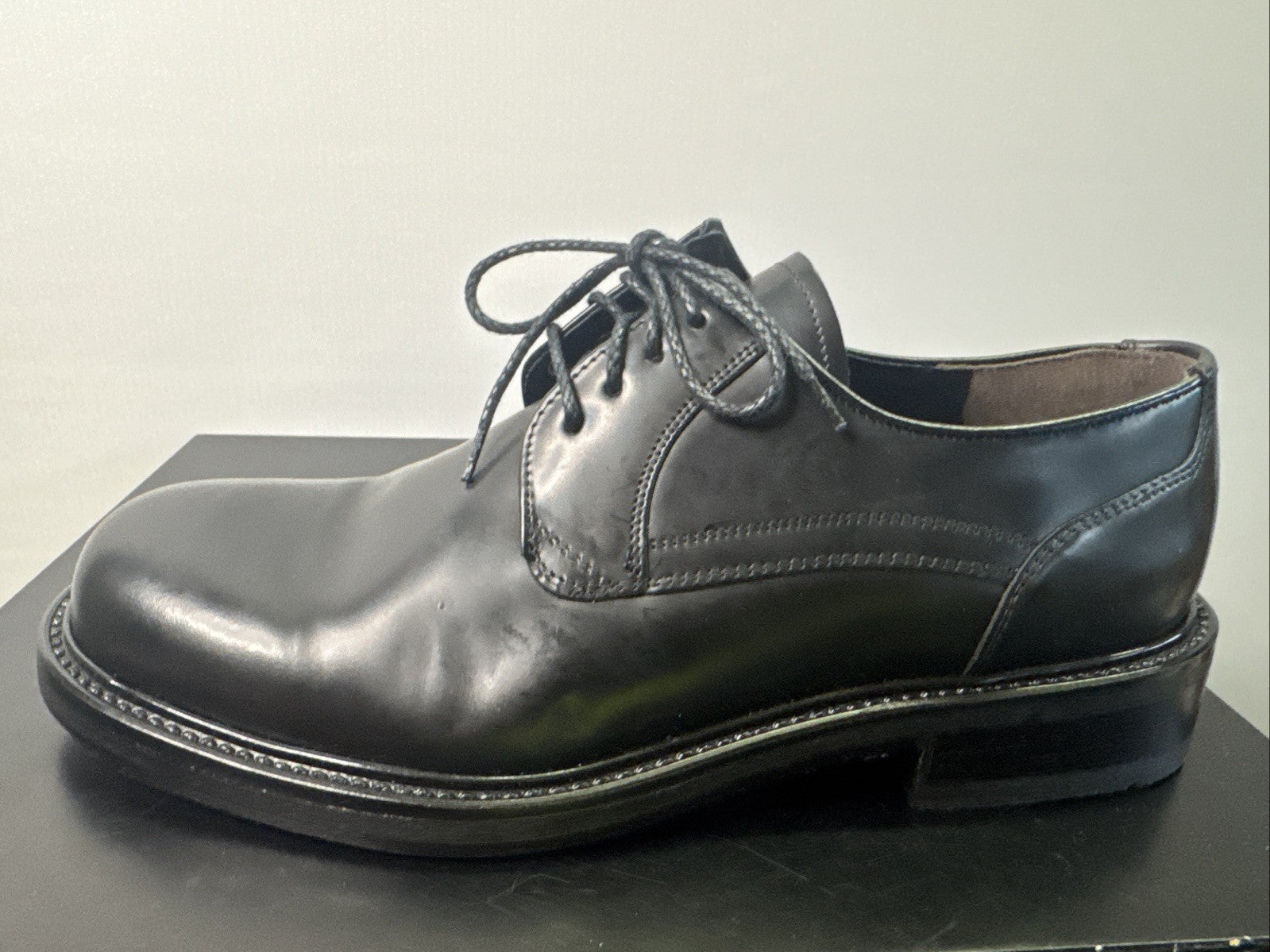 Lord Exzellent Herrenschuh Gr. 7.5 41 Leder Schwarz