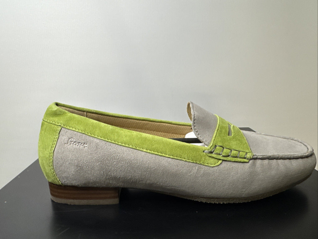 Sioux Corbina Slipper Gr. 4 Grau Damenschuhe Leder