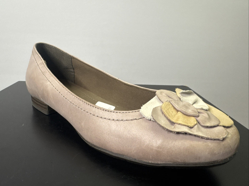 Jana Pumps  Gr. 6 Leder Grau Damen Absatzschuh
