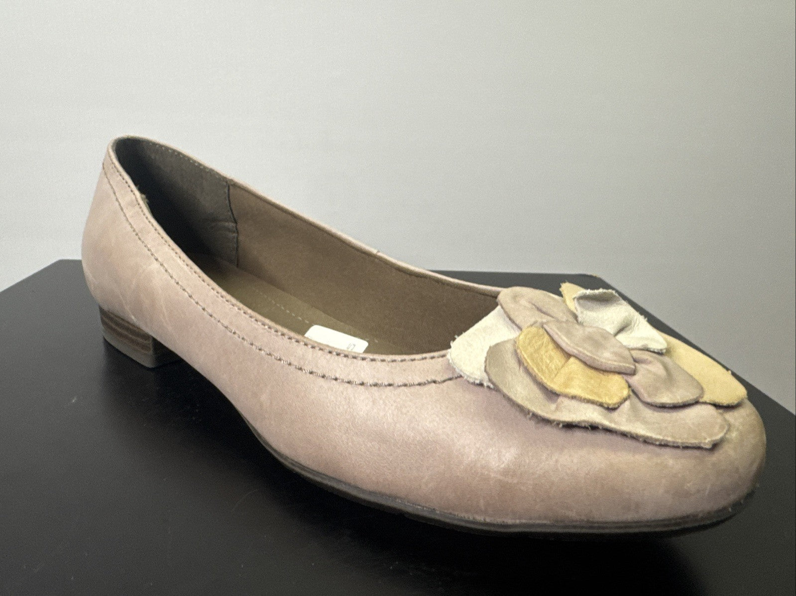 Jana Pumps  Gr. 6 Leder Grau Damen Absatzschuh