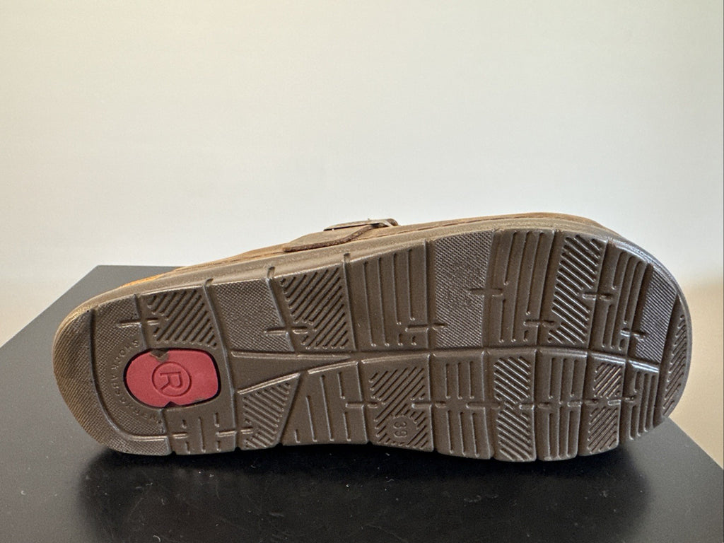 Rohde Herren Pantolette Gr. 39 Mocca Nebuk Pantoffel  Schuhweite G 6743